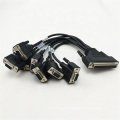 High Quality Multimedia Line Custom Cable DB62 Female to DB9 Female Splitter Serial Cable